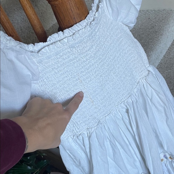 Rachel Zoe Cottage Core White Puff Sleeve Maxi Dress - Picture 5 of 12